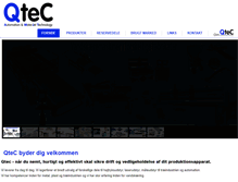 Tablet Screenshot of post.qtec.dk